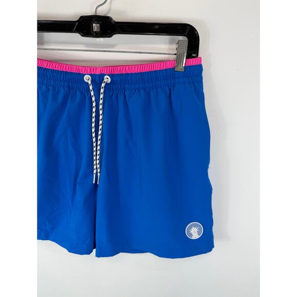 Chubbies Swim Trunks 5.5 Inch Size Medium Brief Liner Blue Pink - Picture 8 of 12